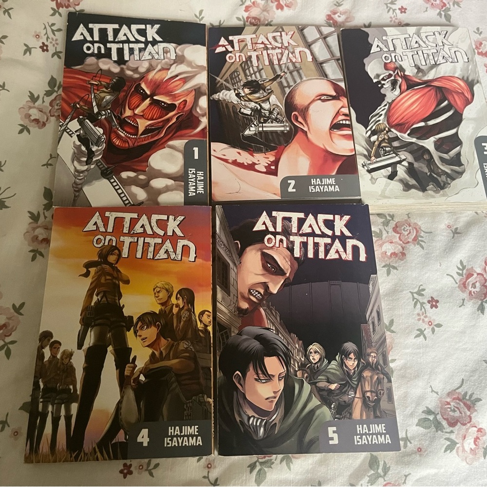 Attack on Titan Manga Volumes 1-5